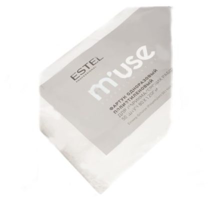 Фартук одноразовый п/э малый  для парикмахерских работ ESTEL M’USE (50 шт.) (80х120) MU/MF