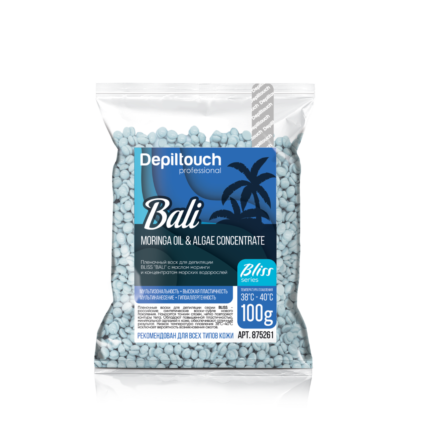 Пленочный воск BLISS "BALI" с маслом моринги и концентратом морских водорослей Depiltouch