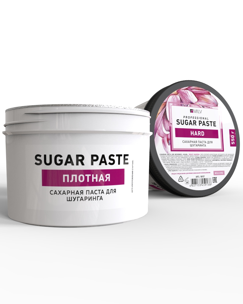 Сахарная паста для шугаринга «Sugar». 550 гр. Арт.18117 ПЛОТНАЯ Сахарная паста для шугаринга «Sugar». 550 гр. Арт.18117 ПЛОТНАЯ