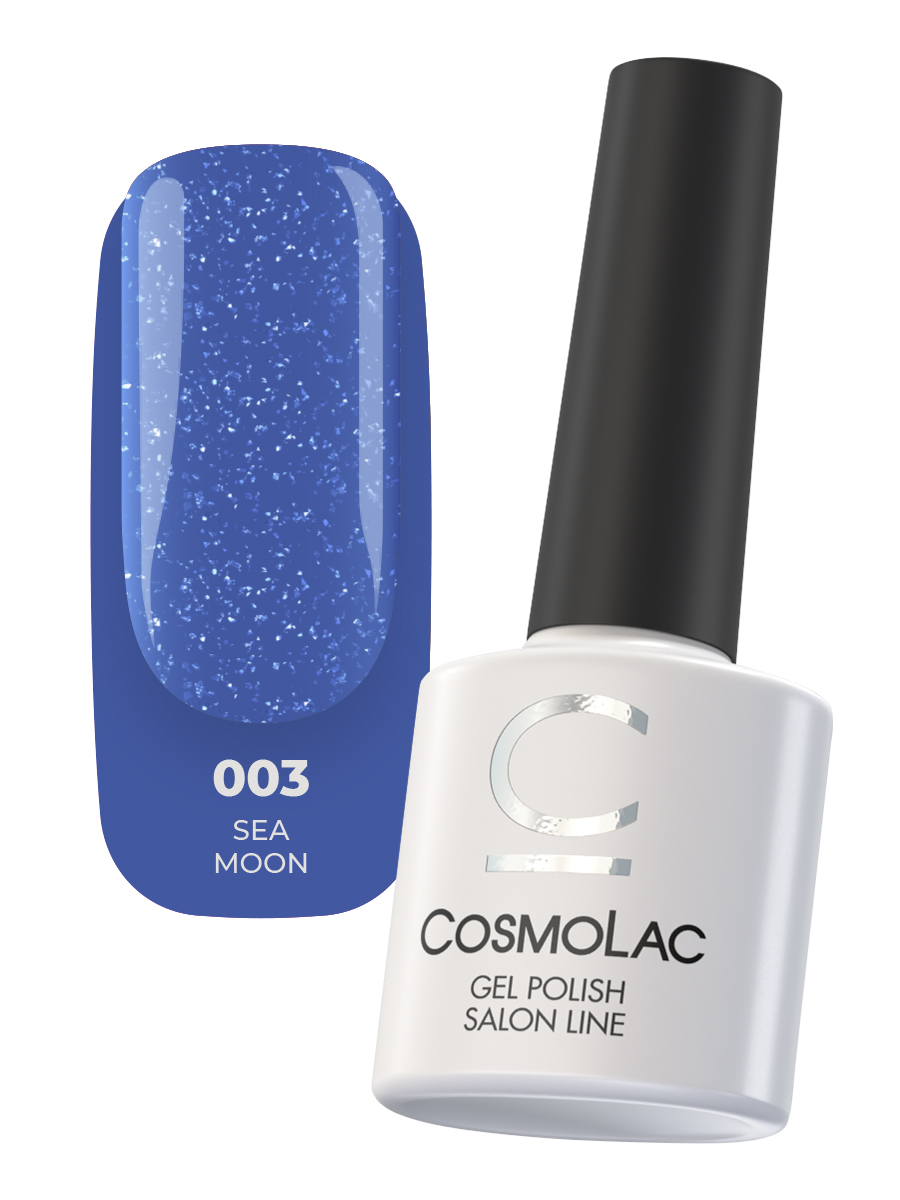 03 CosmoLac Гель-лак с поталью / Gel Polish "Moon sparkle" Sea moon 7 03 CosmoLac Гель-лак с поталью / Gel Polish "Moon sparkle" Sea moon 7