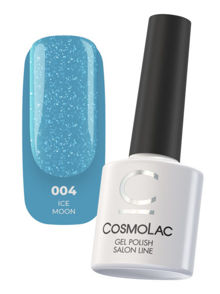 04 CosmoLac Гель-лак с поталью / Gel Polish "Moon sparkle" Ice moon 7
