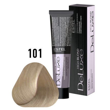 101 Краска-уход ESTEL De Luxe High blond Пепельный блондин ультра