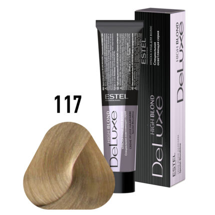 117 Краска-уход ESTEL De Luxe High blond Пепельно-коричневый блондин ультра