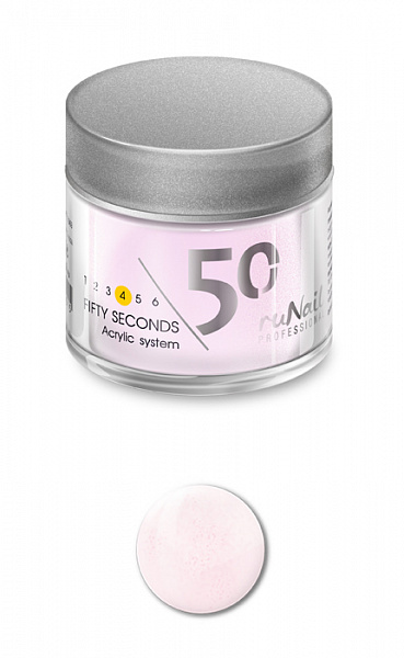 Акриловая пудра Fifty Seconds RuNail (цвет: Розовый