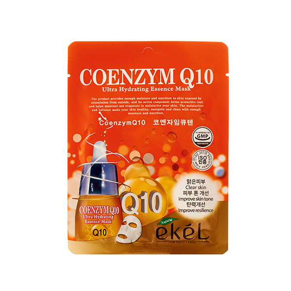 EKEL Coenzym Q10 Ultra Hydrating Essence Mask Тканевая маска для лица с коэнзимом 25мл EKEL Coenzym Q10 Ultra Hydrating Essence Mask Тканевая маска для лица с коэнзимом 25мл