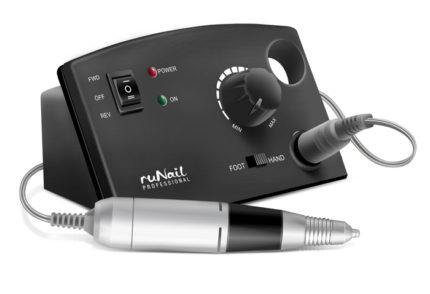 Электрическая дрель RuNail для маникюра и педикюра черная PM-35000 (2299)