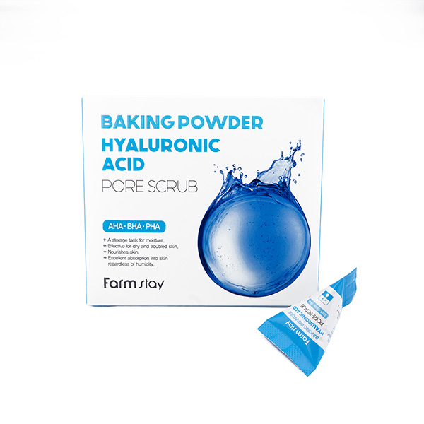 FarmStay Скраб в пирамидках для очищения пор Baking Powder Hyaluronic Acid Pore Scrub 7г*25шт FarmStay Скраб в пирамидках для очищения пор Baking Powder Hyaluronic Acid Pore Scrub 7г*25шт