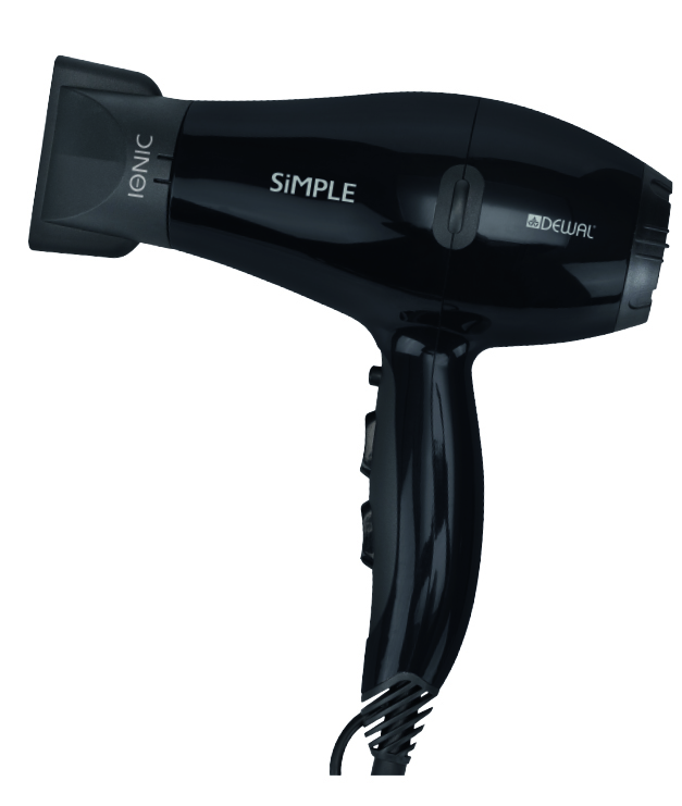 Фен 2000 Вт SIMPLE DEWAL 03-104 Black Фен 2000 Вт SIMPLE DEWAL 03-104 Black
