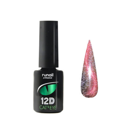 Гель-лак Cat's eye 12D светоотражающий RuNail 6 мл №6614