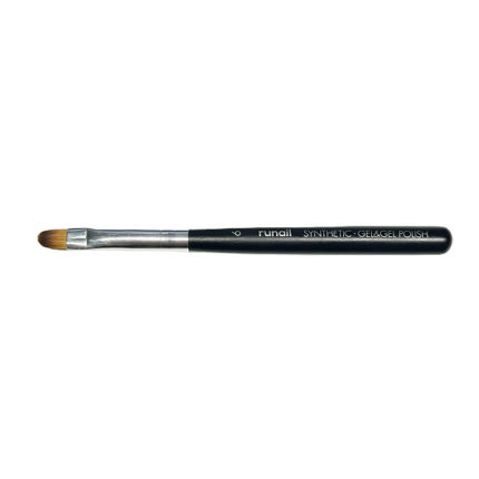 Кисть для геля и гель-лака RuNail Synthetic №6 №6872