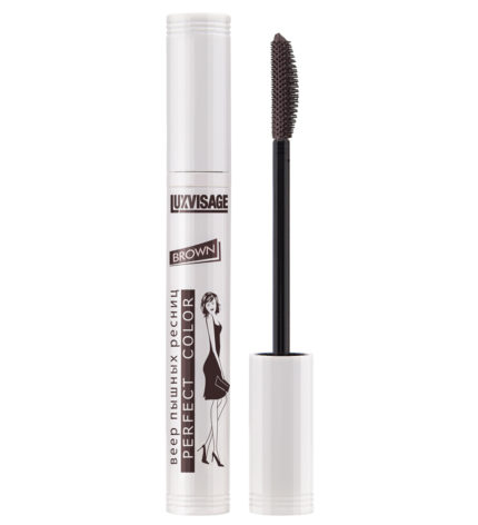Lux Visage Тушь для ресниц Perfect Color Веер пышных ресниц - коричневая