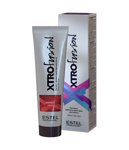 Пигмент прямого действия для волос XTRO Коралл