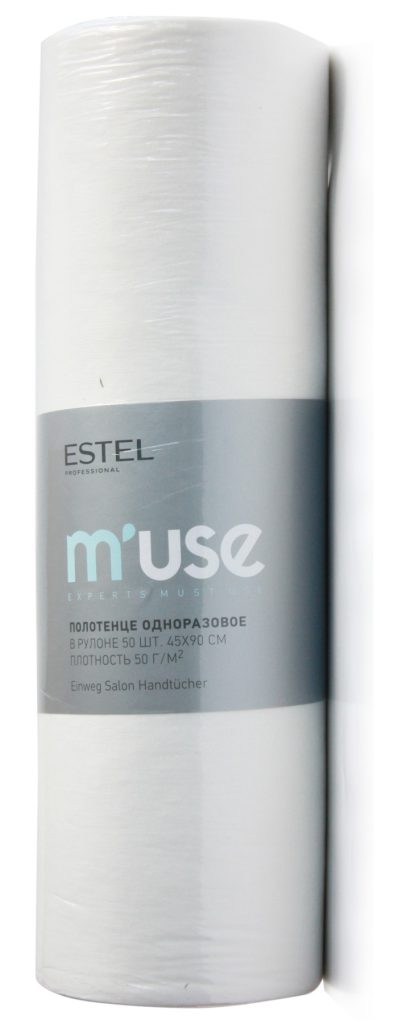 Полотенце одноразовое 35*70 спанлейс ESTEL M’USE (100 шт) в рулоне