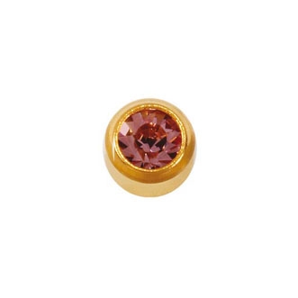 Серьги в завальцовке R 206 Июнь (светло-розовый) Studex