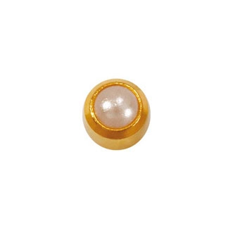 Серьги в завальцовке R 301 Жемчуг Studex