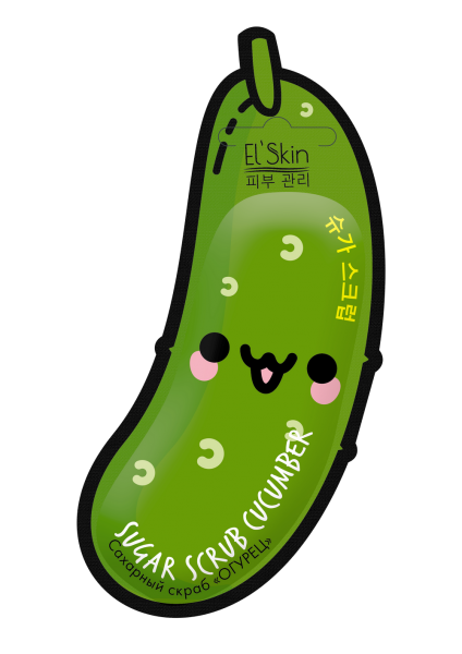 970 El`Skin SUGAR SCRAB Cucumber Сахарный скраб «ОГУРЕЦ»