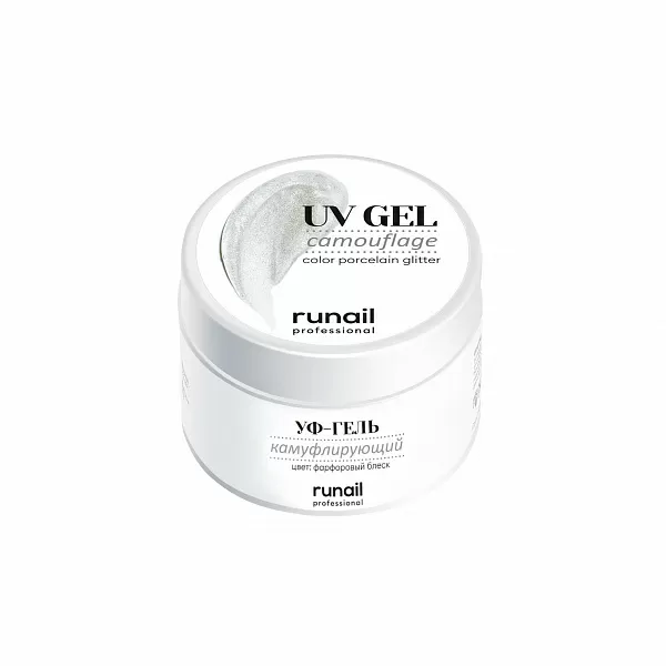 uf-gel-kamufliruyushij-cvet-farforovyj-blesk-4071- Гель камуфлирующий RuNail (цвет: фарфоровый блеск), 15 г №4071 РОССИЯ — изображение 1