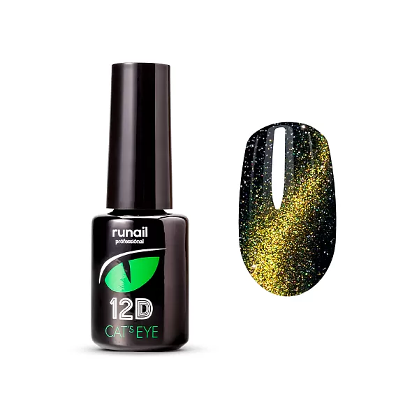 gel-lak-cats-eye-12d-svetootrazhayushij-6-ml-6621.webp Гель-лак Cat's eye 12D светоотражающий RuNail 6 мл №6621 — изображение 1