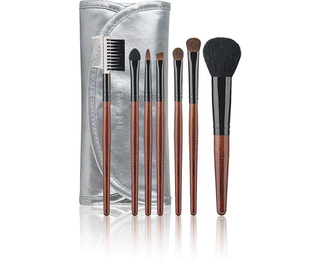 limoni-professional-nabor-kistej-silver-travel-kit.jpg LIMONI Professional Набор кистей "SILVER TRAVEL KIT" (из 7 предметов)+чехол — изображение 1