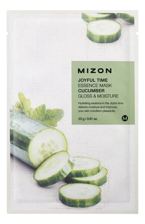 mizon-joyful-time-essence-mask-cucumber-tkanevaya-.webp MIZON Joyful Time Essence Mask Cucumber Тканевая маска для лица с экстрактом огурца 23г — изображение 1