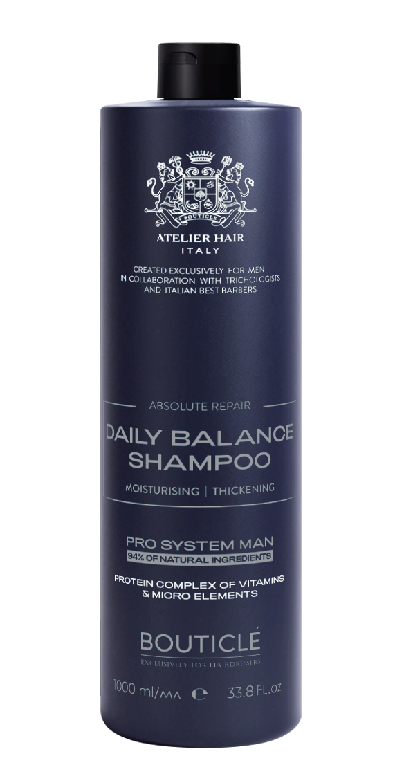 shampun-balans-dlya-ezhednevnogo-primeneniya-daily.jpg Шампунь - баланс для ежедневного применения - DAILY BALANCING SHAMPOO FOR MEN 1000 мл BOUTICLE MAN — изображение 1