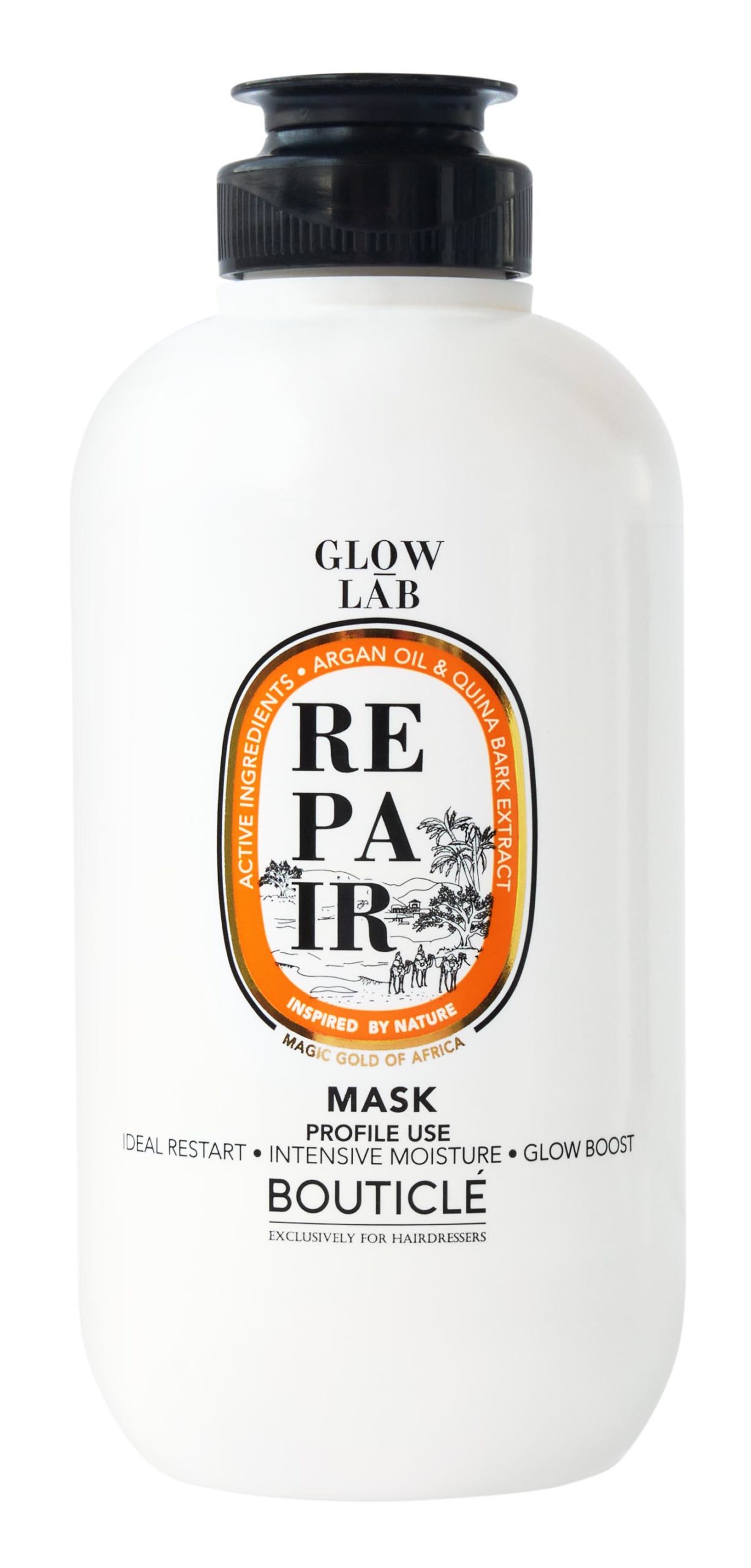 vosstanavlivayushaya-maska-pridayushaya-siyanie-ar.jpg Восстанавливающая маска придающая сияние - ARGAN REPAIR ILLUMINATING MASK 250 мл BOUTICLE — изображение 1